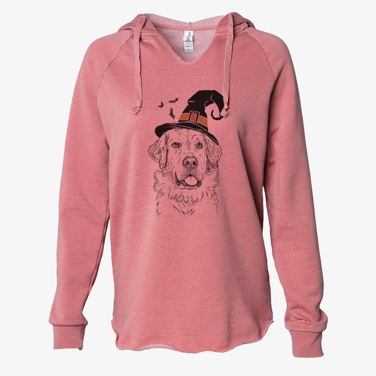 Witch Brophy the Great Pyrenees - Cali Wave Hooded Sweatshirt