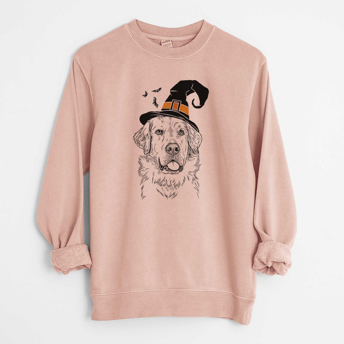 Witch Brophy the Great Pyrenees - Unisex Pigment Dyed Crew Sweatshirt