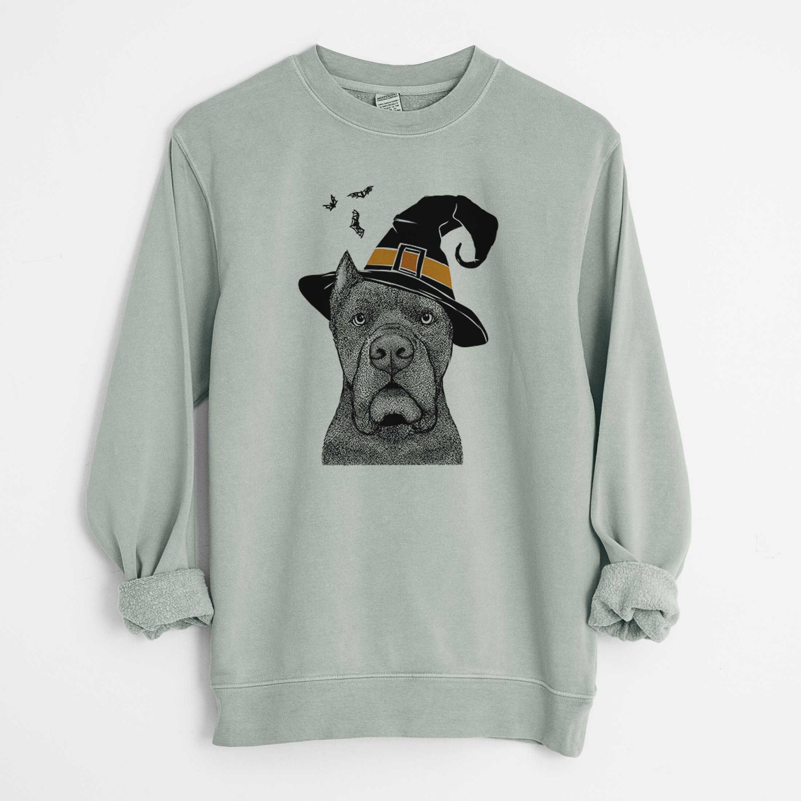 Witch Bruno the Cane Corso - Unisex Pigment Dyed Crew Sweatshirt