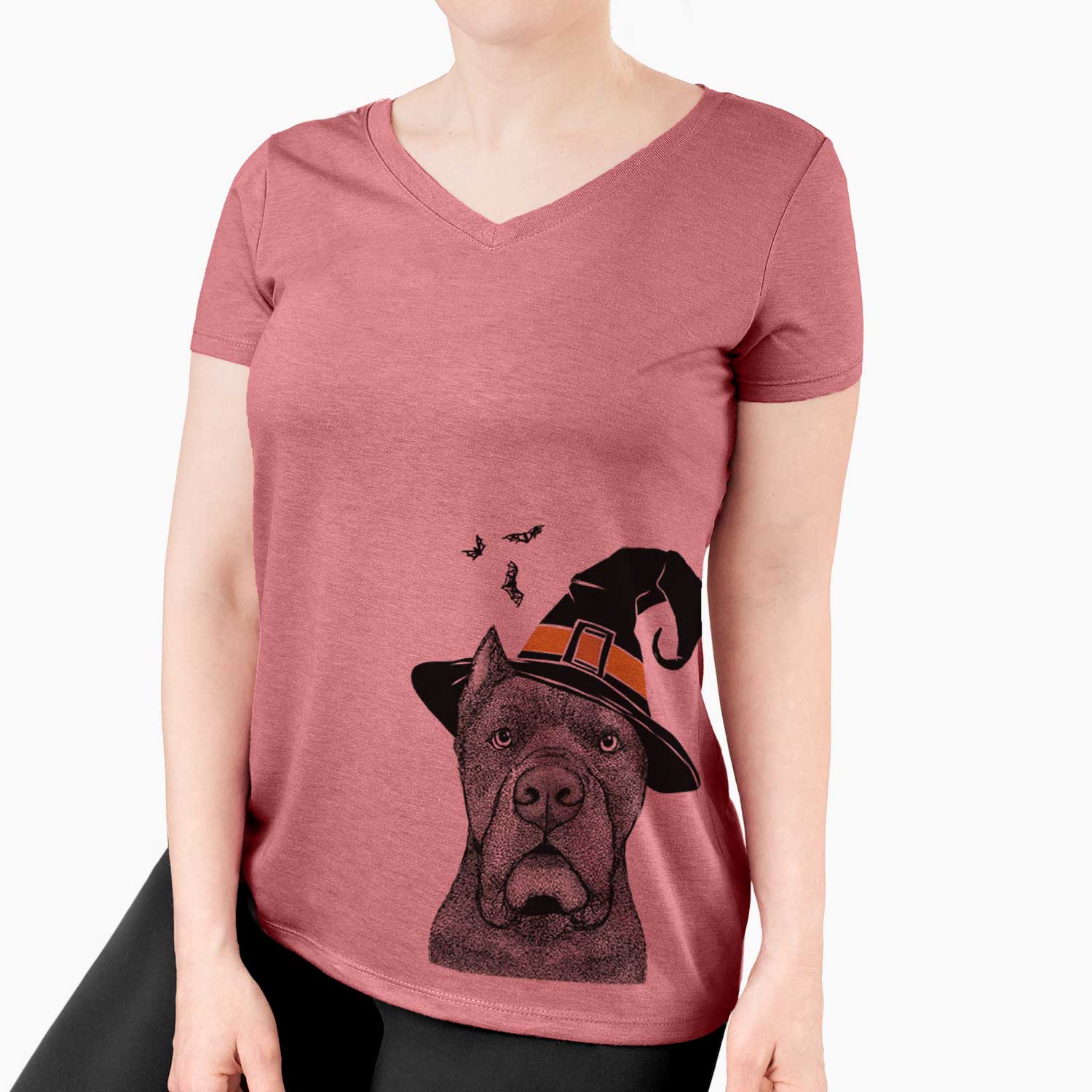 Witch Bruno the Cane Corso - Women's V-neck Shirt