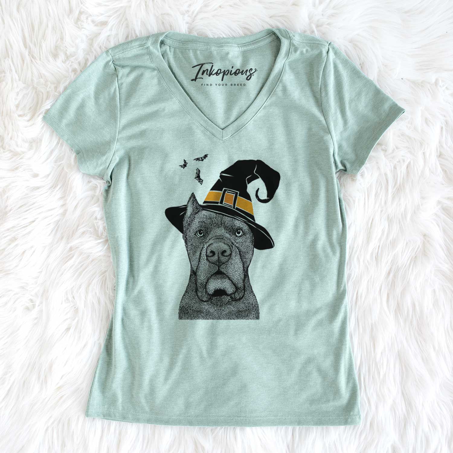 Witch Bruno the Cane Corso - Women's V-neck Shirt