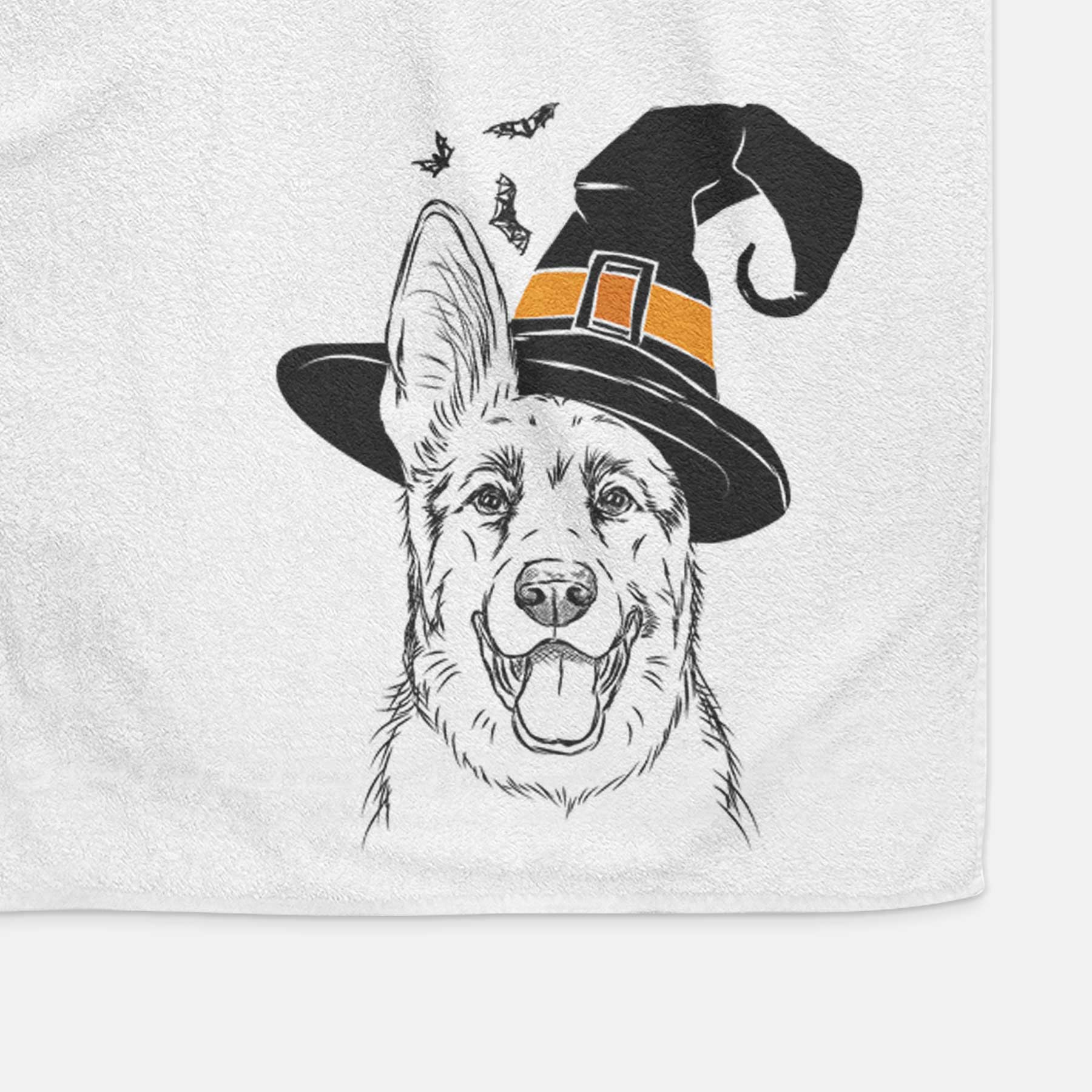 Brutus the German Shepherd Decorative Hand Towel