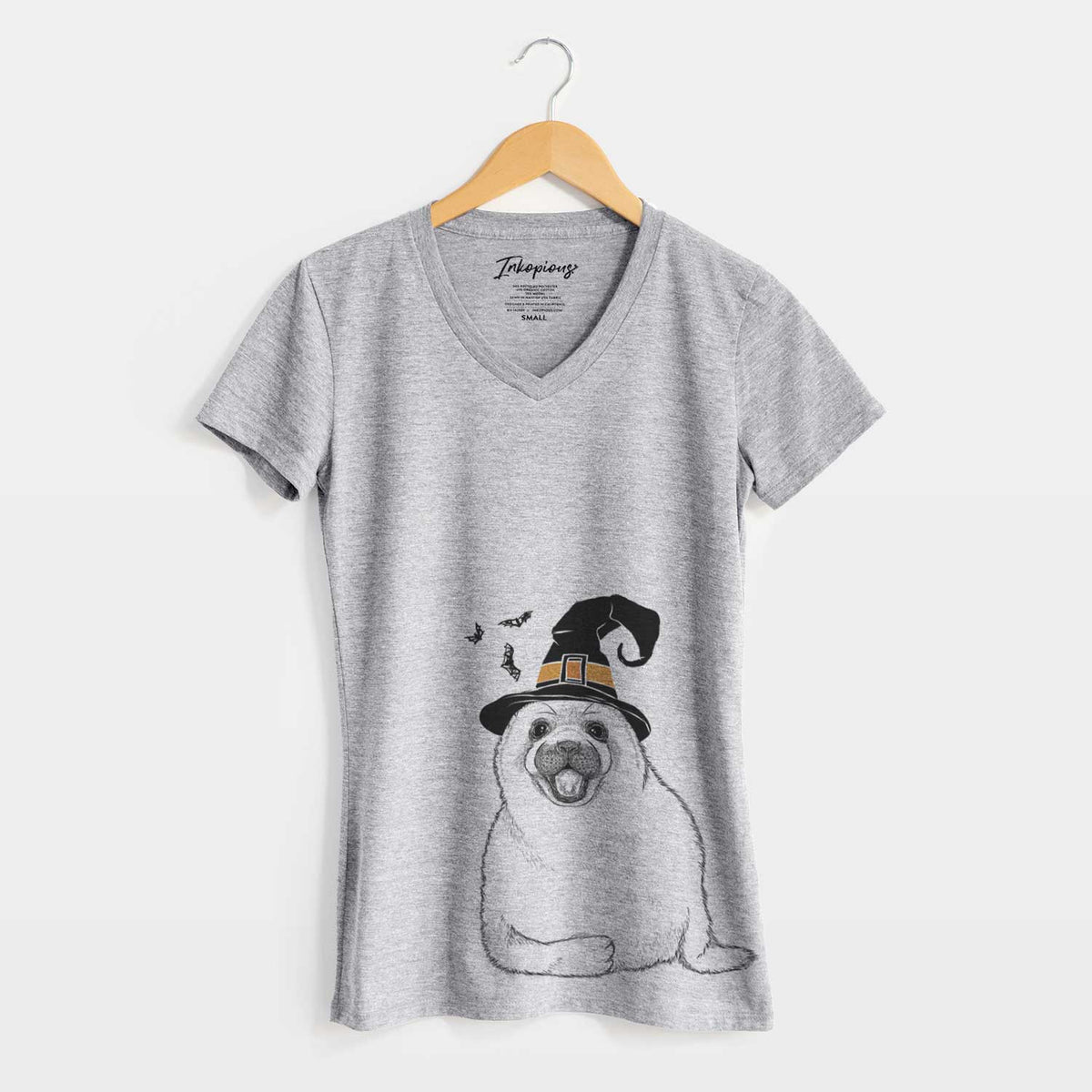 Witch Bub the Harp Seal - Women's V-neck Shirt