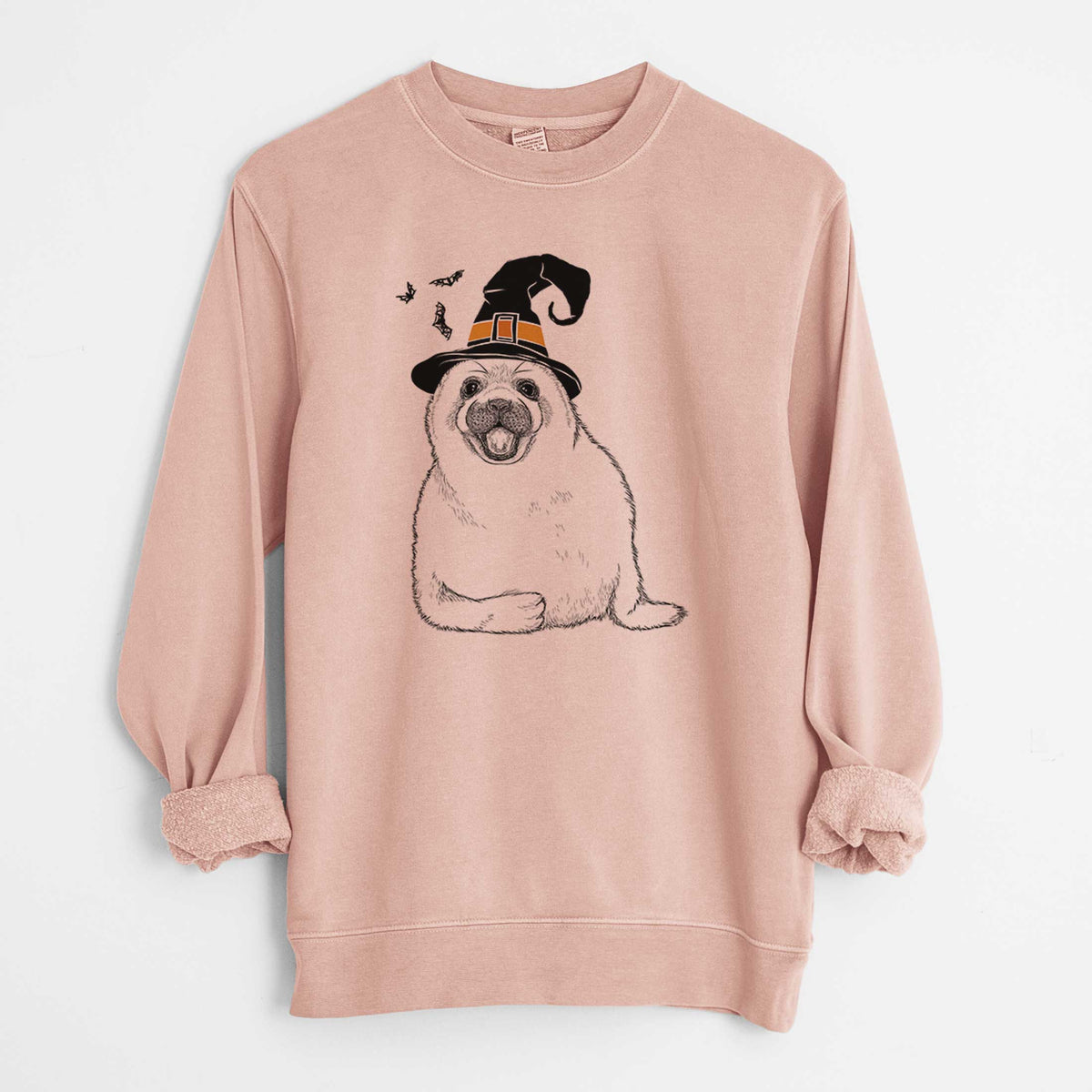 Witch Bub the Harp Seal - Unisex Pigment Dyed Crew Sweatshirt