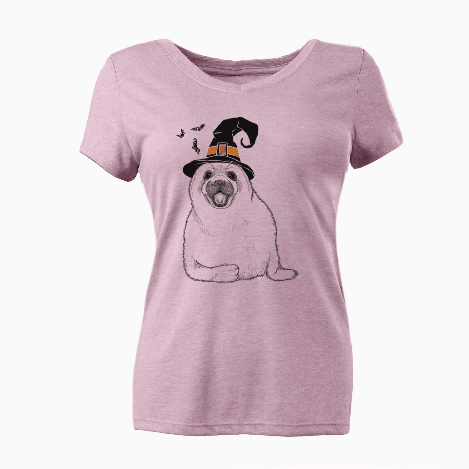 Witch Bub the Harp Seal - Women's V-neck Shirt