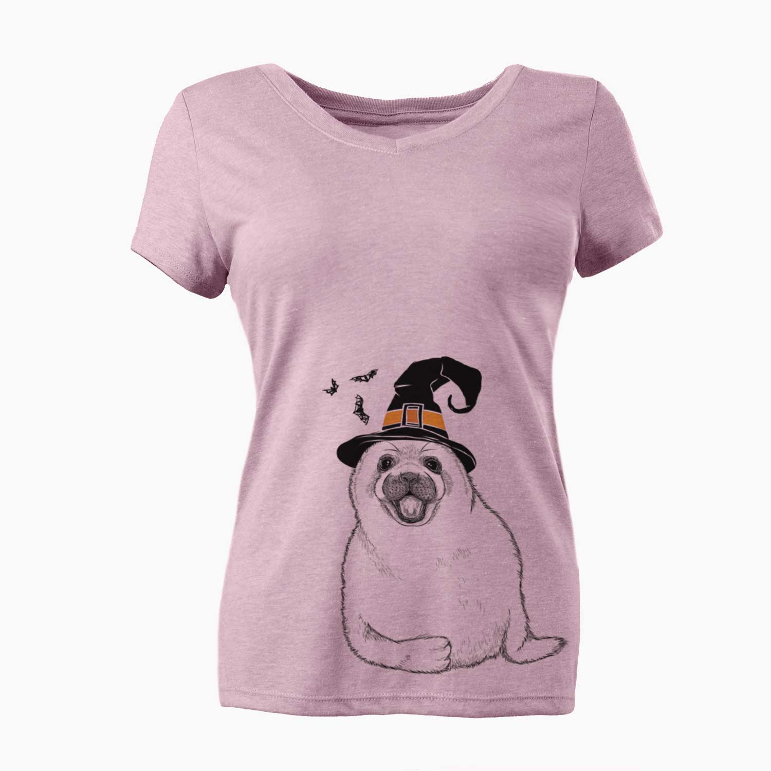 Witch Bub the Harp Seal - Women's V-neck Shirt