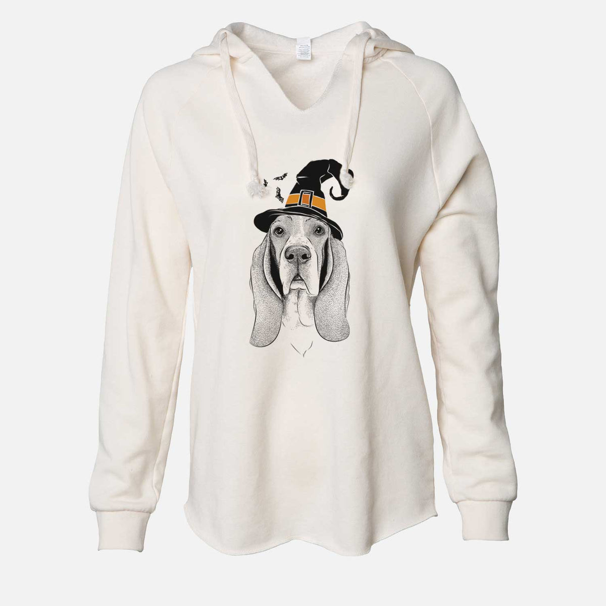 Witch Buckley the Basset Hound - Cali Wave Hooded Sweatshirt