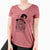 Witch Bundy the Briard - Women's V-neck Shirt