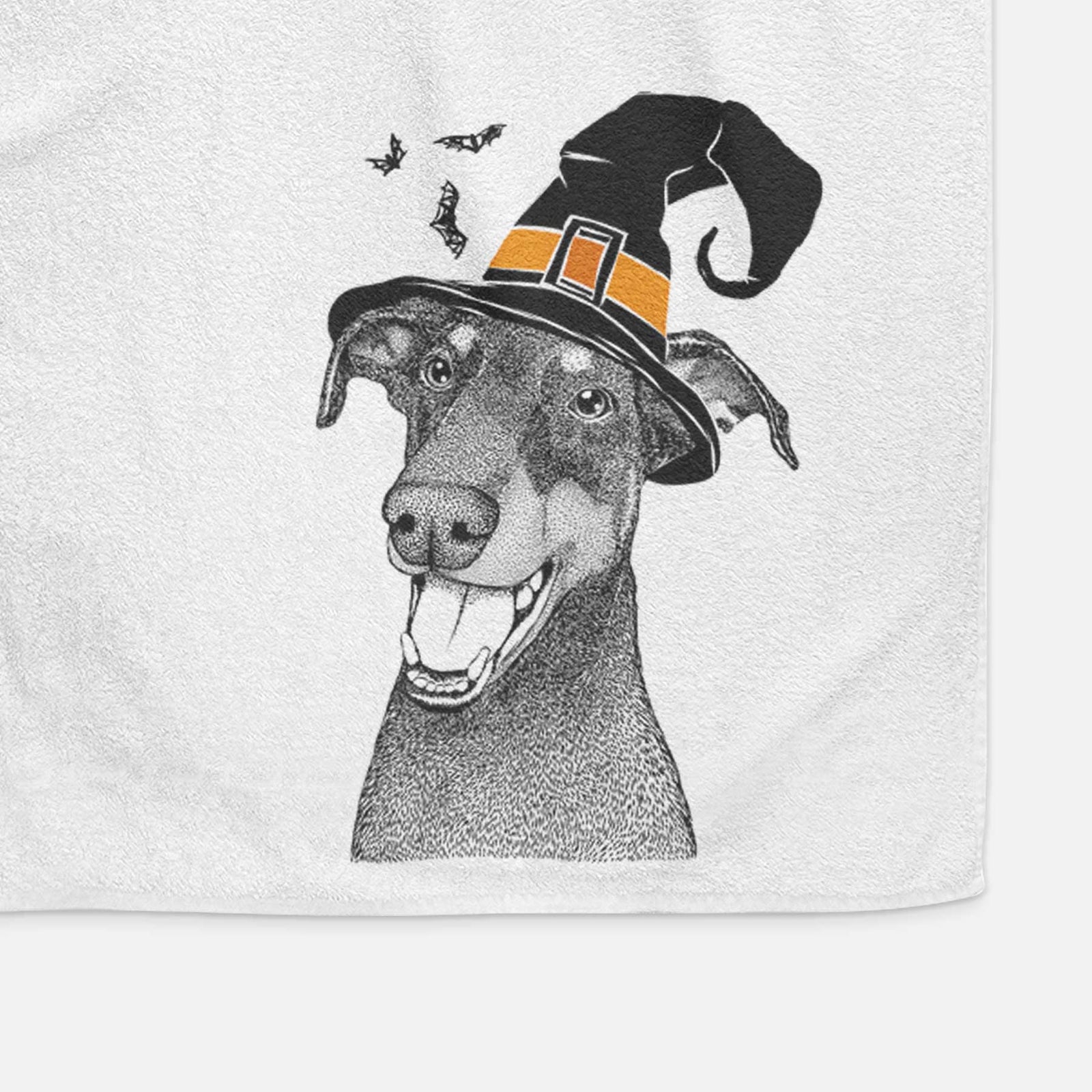 Bunnie the Doberman Pinscher Decorative Hand Towel