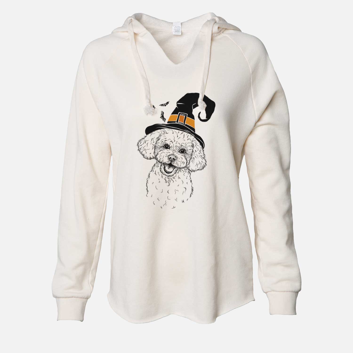 Witch Caesar the Bichon Frise - Cali Wave Hooded Sweatshirt