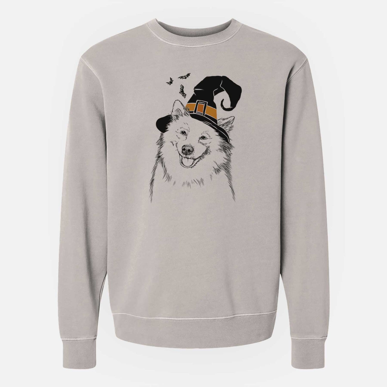 Witch Caico the Samoyed - Unisex Pigment Dyed Crew Sweatshirt