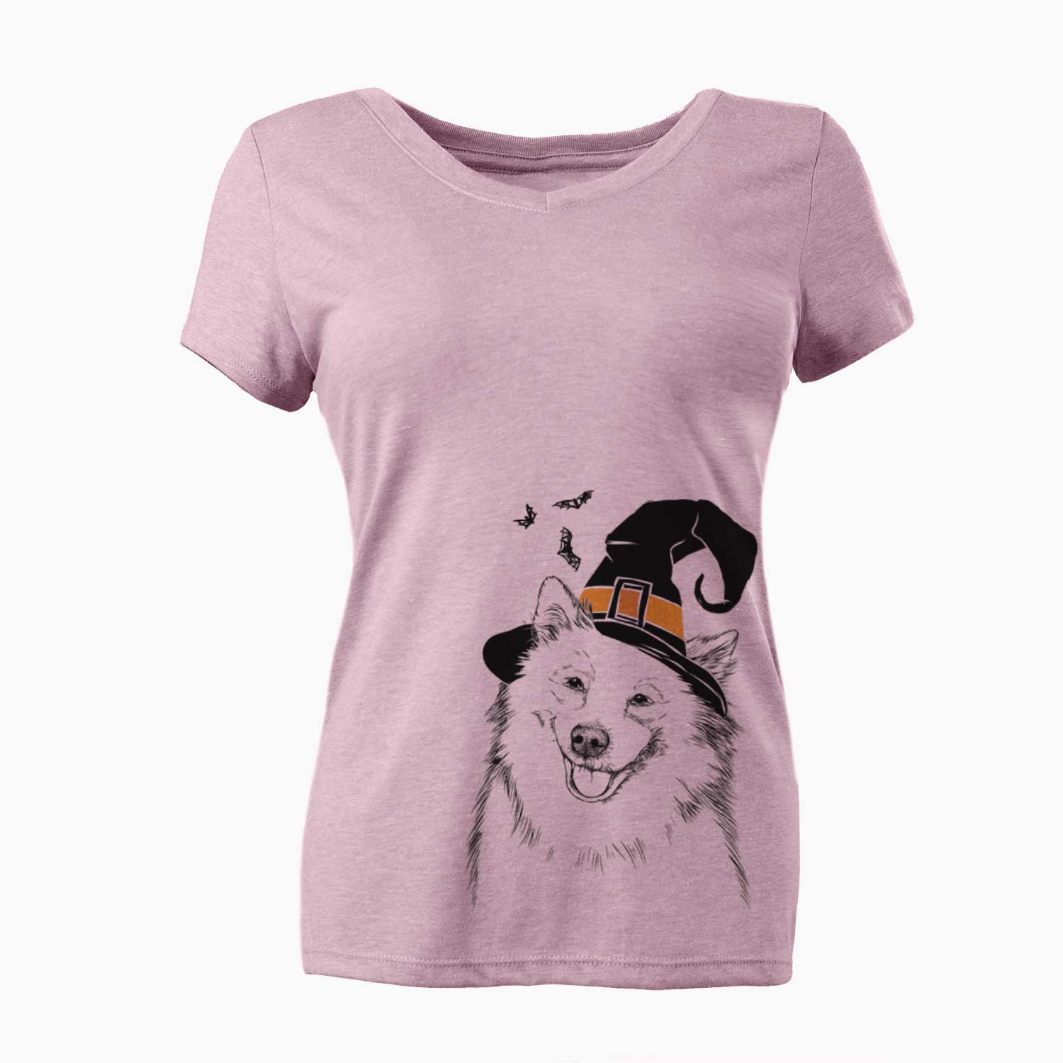 Witch Caico the Samoyed - Women's V-neck Shirt