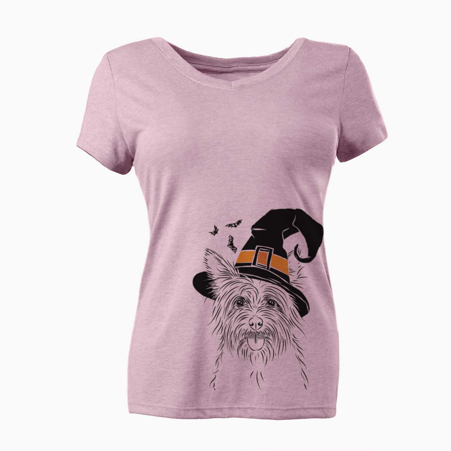 Witch Calum the Cairn Terrier - Women's V-neck Shirt