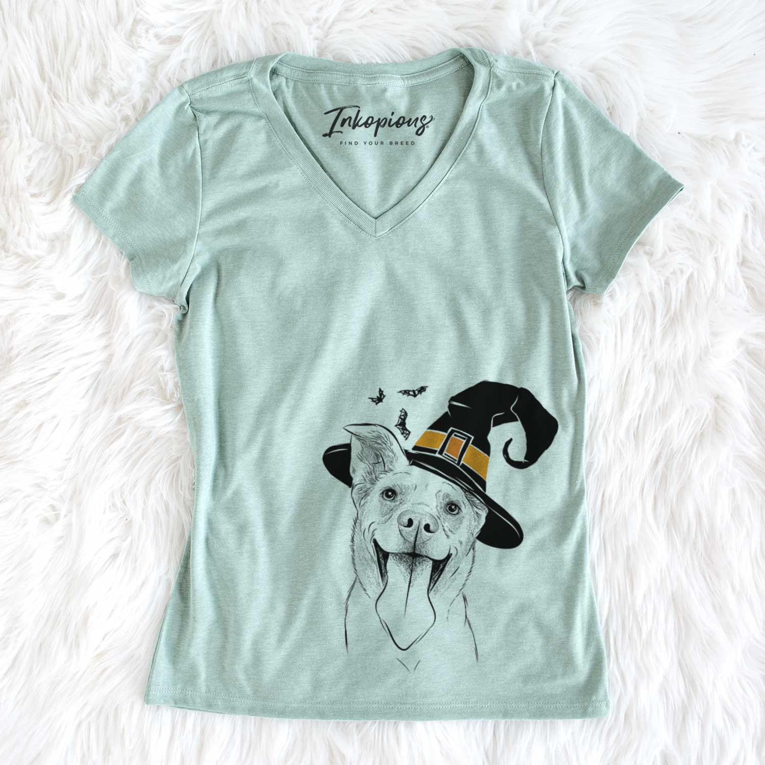 Witch Candy the Mixed Breed - Women's V-neck Shirt