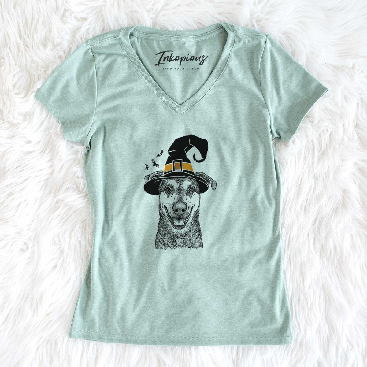 Witch Case the Mixed Breed - Women's V-neck Shirt