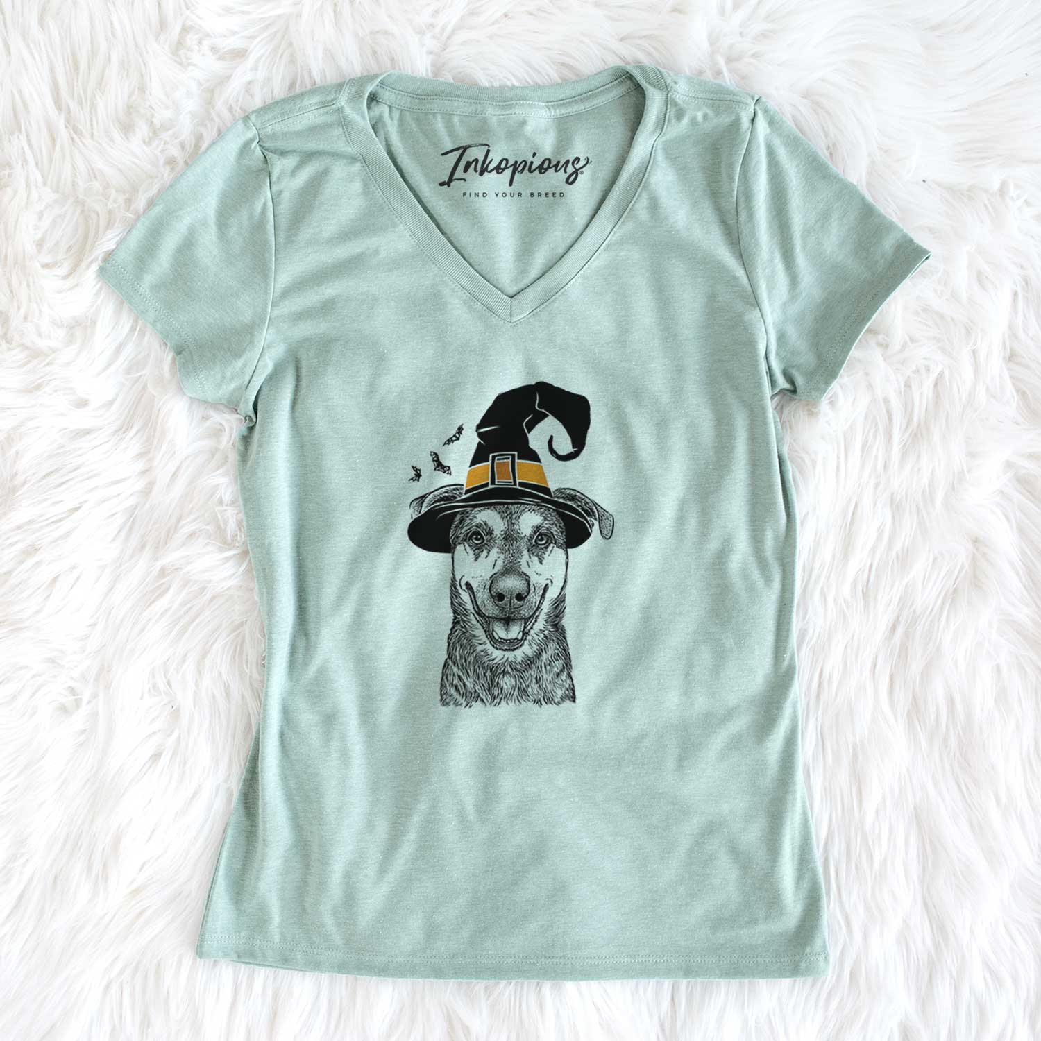 Witch Case the Mixed Breed - Women's V-neck Shirt