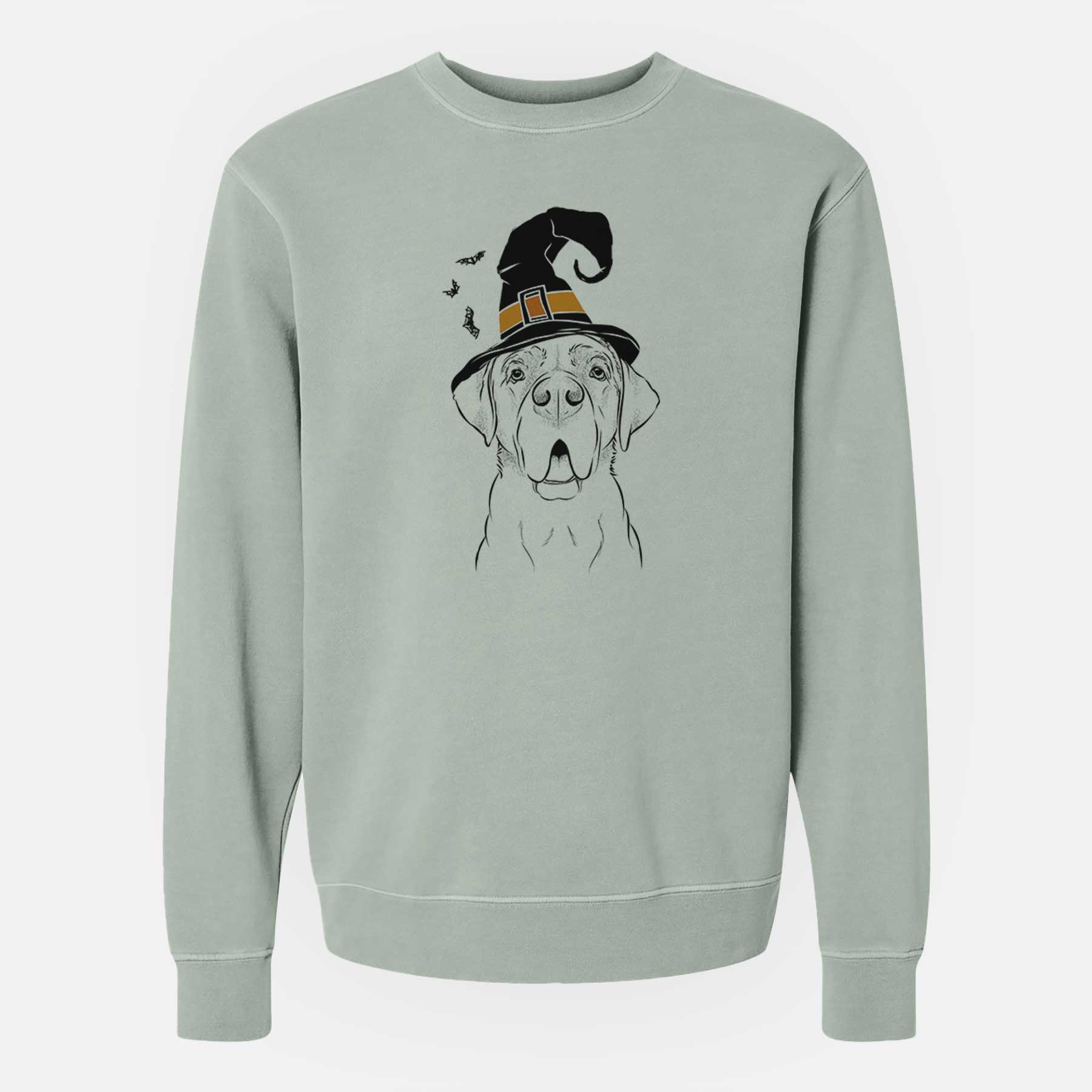 Witch Ceasar the Labrador Hound Mix - Unisex Pigment Dyed Crew Sweatshirt