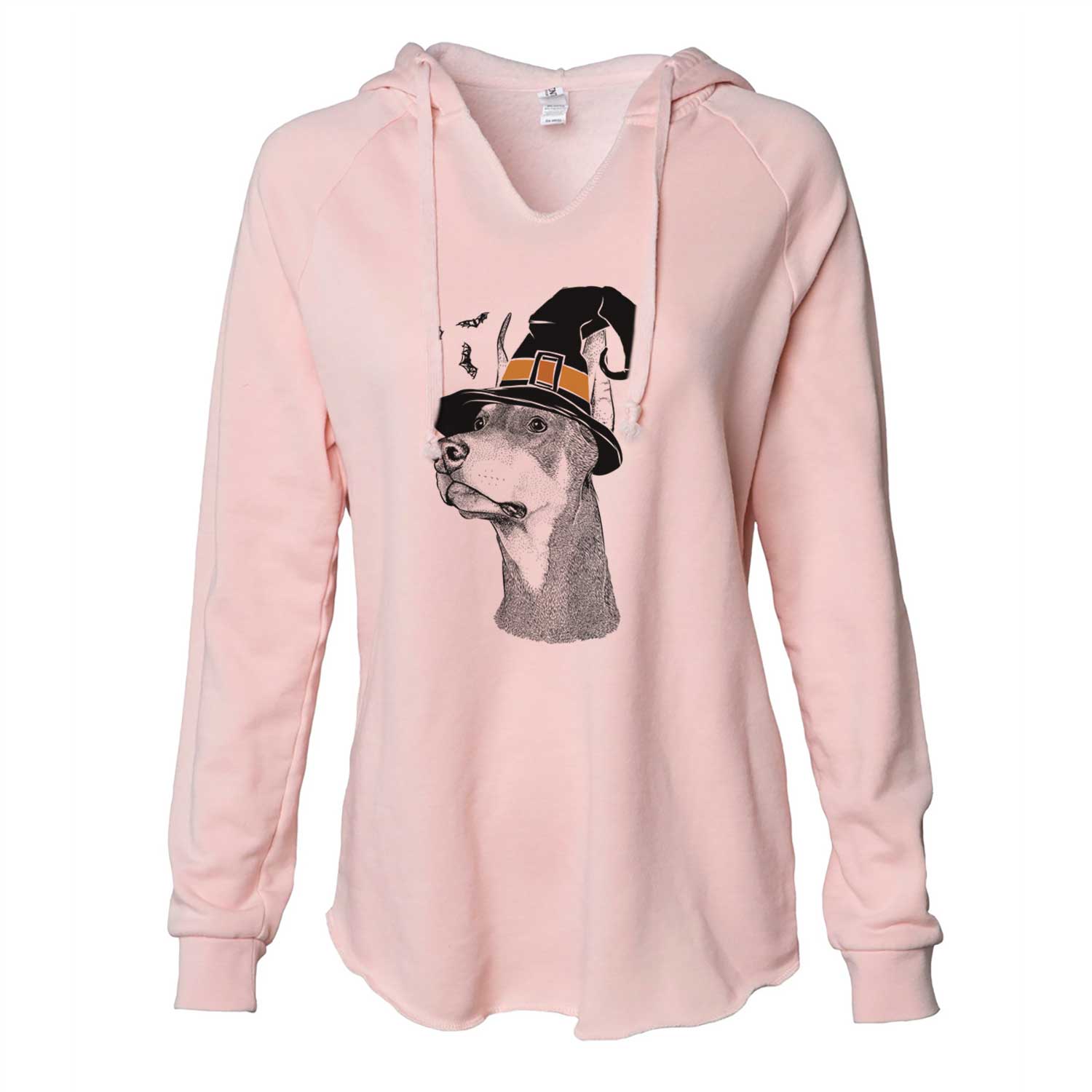 Witch Cenza the Doberman Pinscher - Cali Wave Hooded Sweatshirt