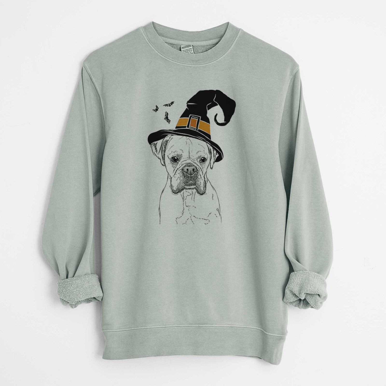 Witch Champion Bentley the Boxer - Unisex Pigment Dyed Crew Sweatshirt