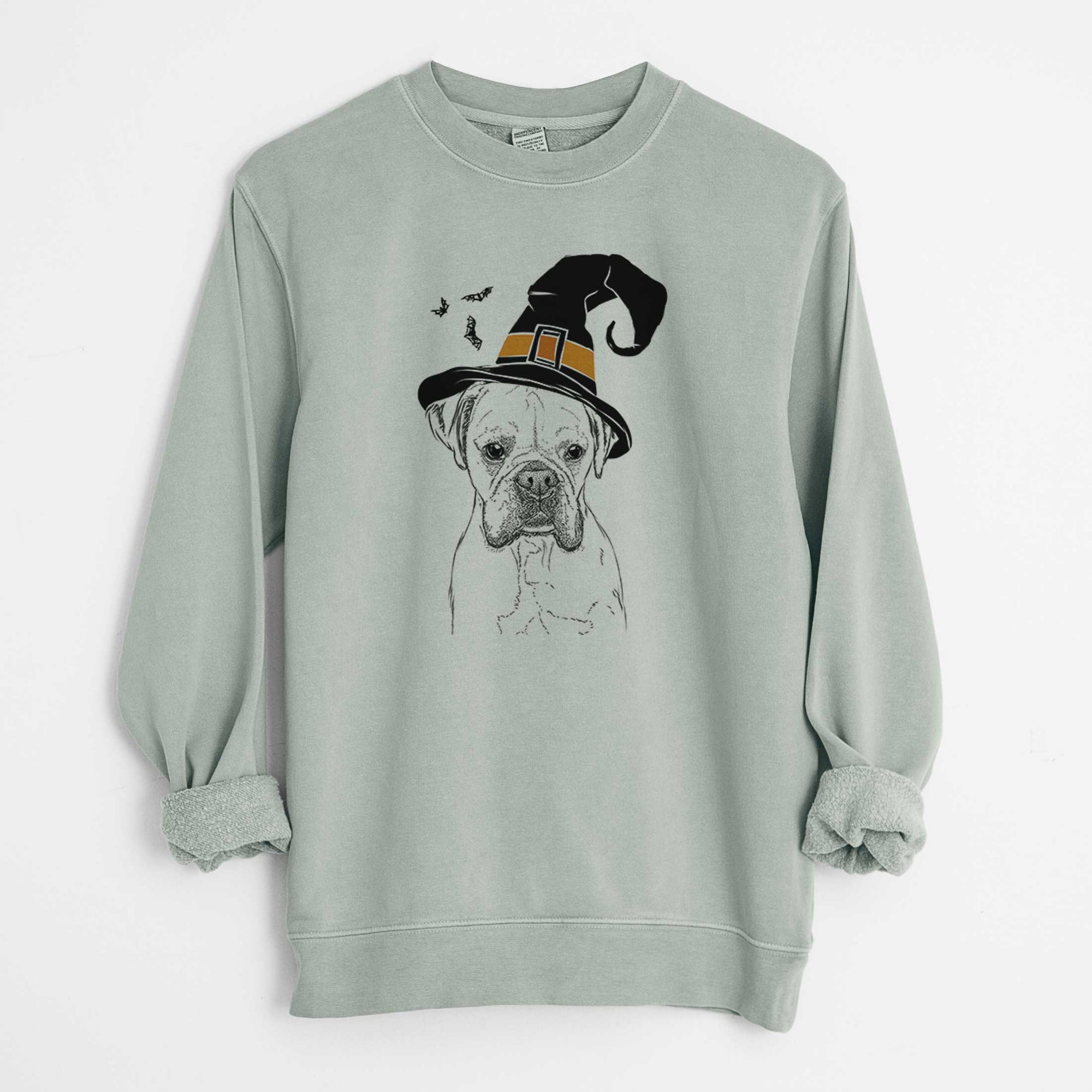 Witch Champion Bentley the Boxer - Unisex Pigment Dyed Crew Sweatshirt