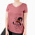 Witch Charles the Boston Terrier - Women's V-neck Shirt