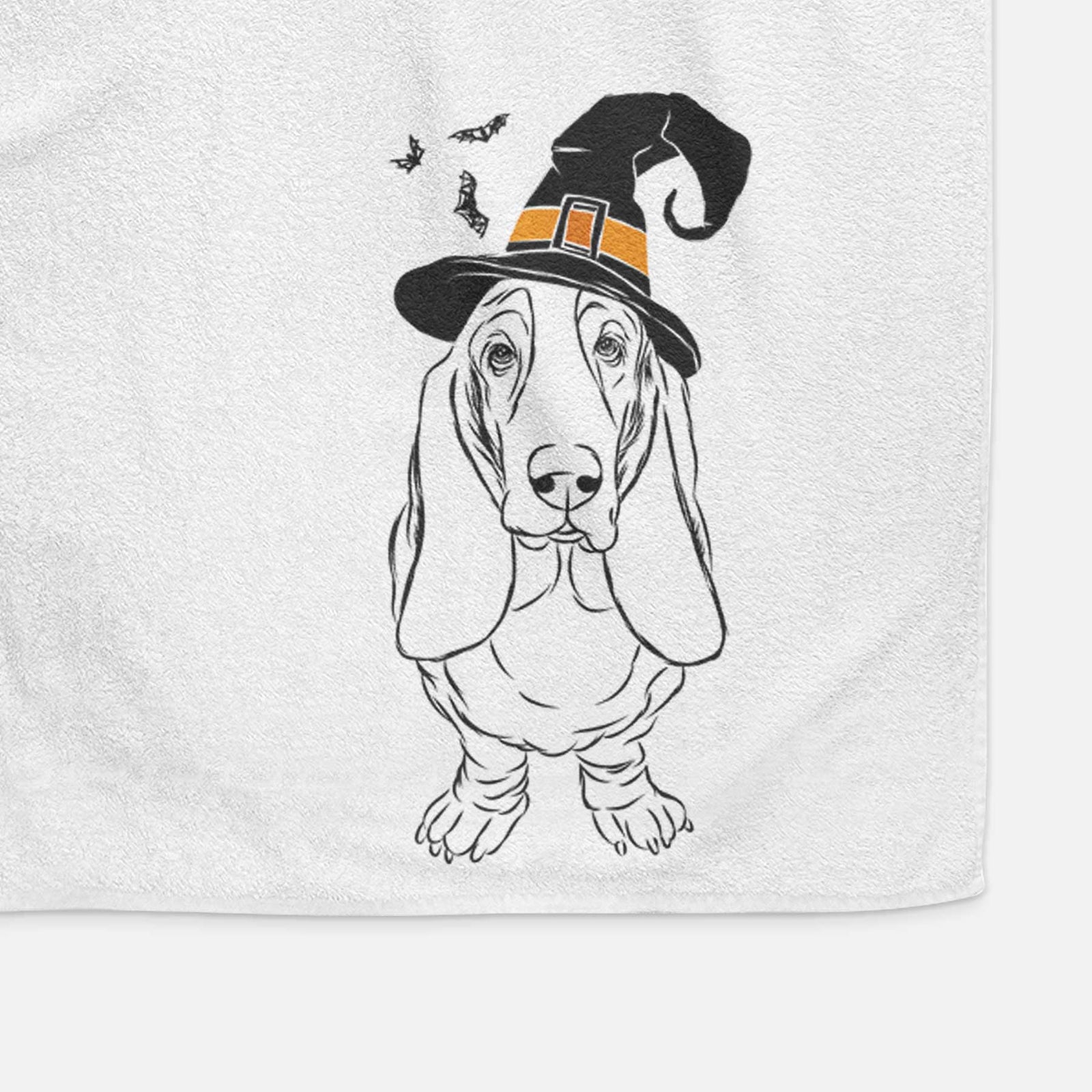 Charlie the Basset Hound Decorative Hand Towel