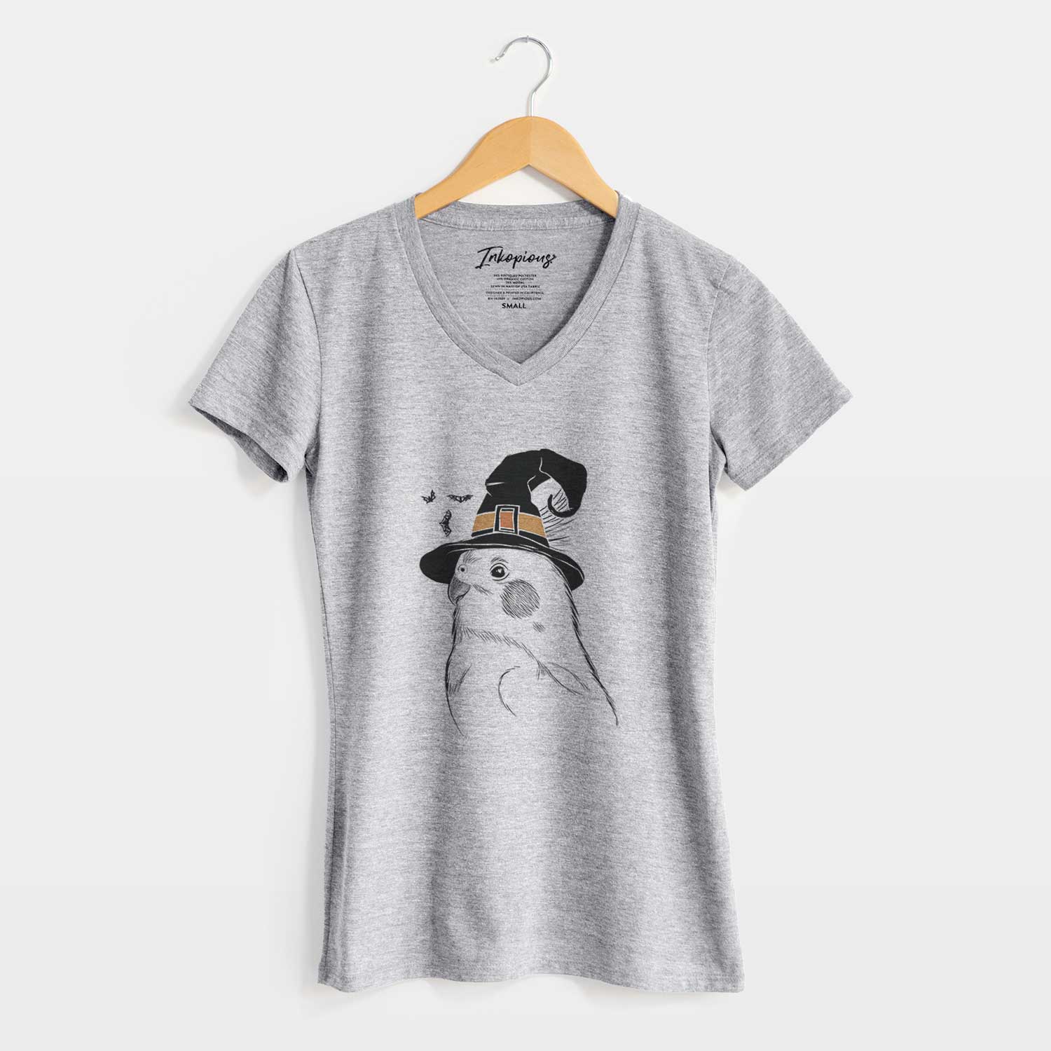 Witch Charlie the Cockatiel - Women's V-neck Shirt