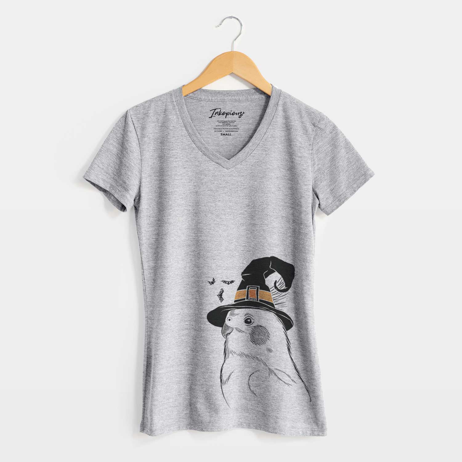 Witch Charlie the Cockatiel - Women's V-neck Shirt