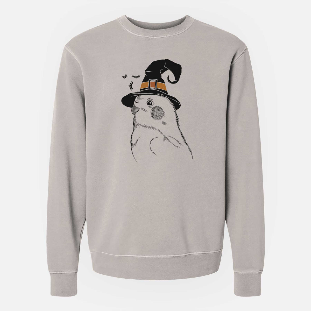 Witch Charlie the Cockatiel - Unisex Pigment Dyed Crew Sweatshirt