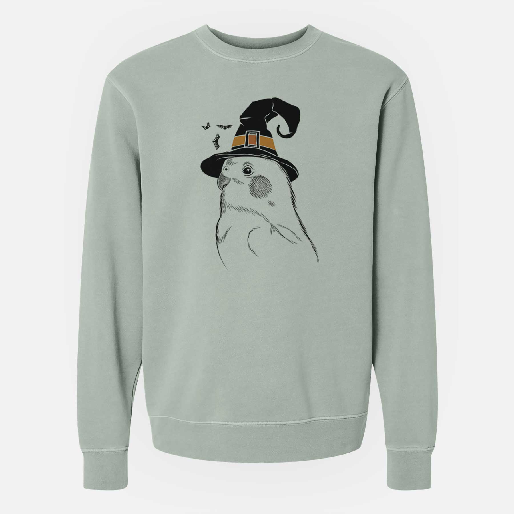 Witch Charlie the Cockatiel - Unisex Pigment Dyed Crew Sweatshirt