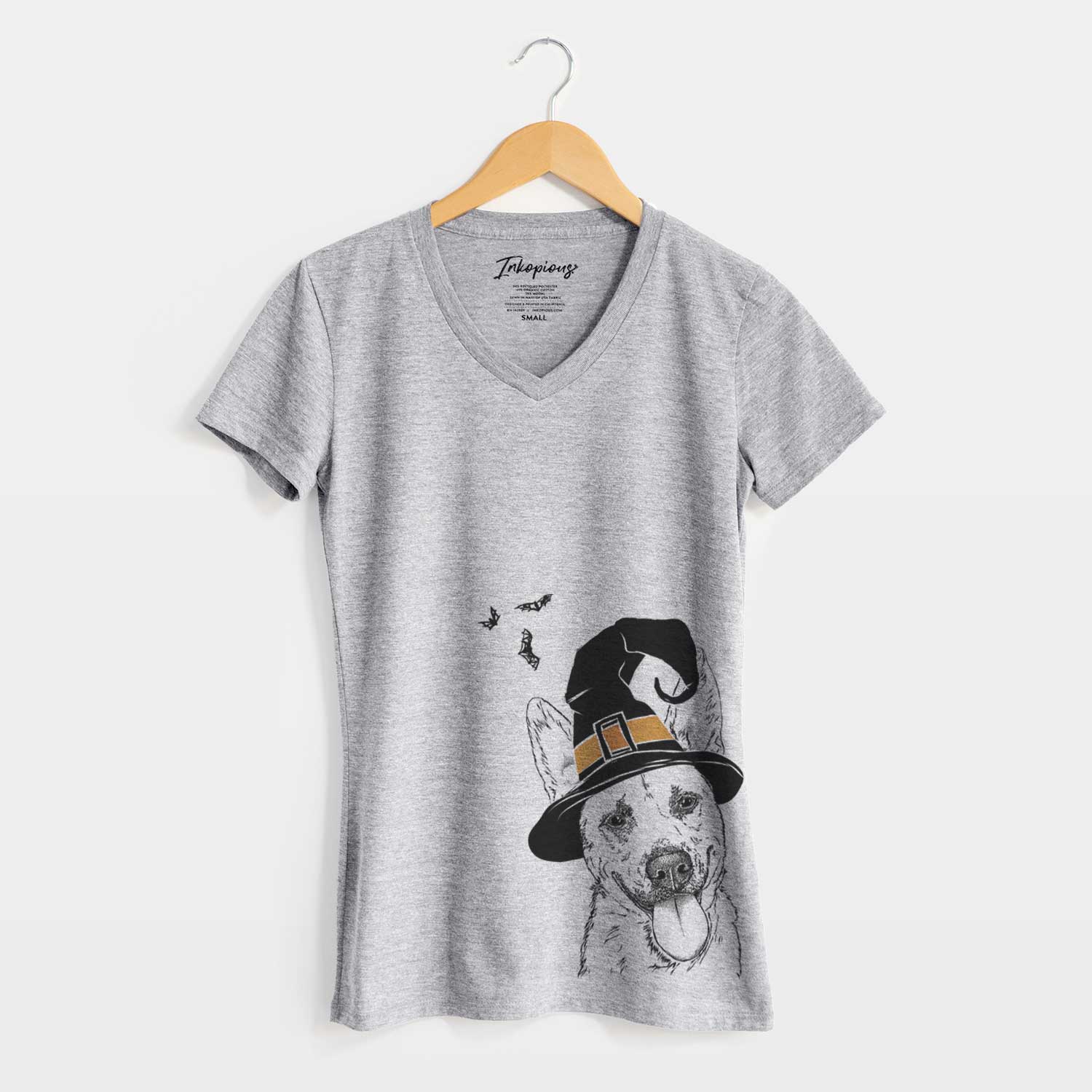 Witch Charlie the Mixed Breed - Women's V-neck Shirt