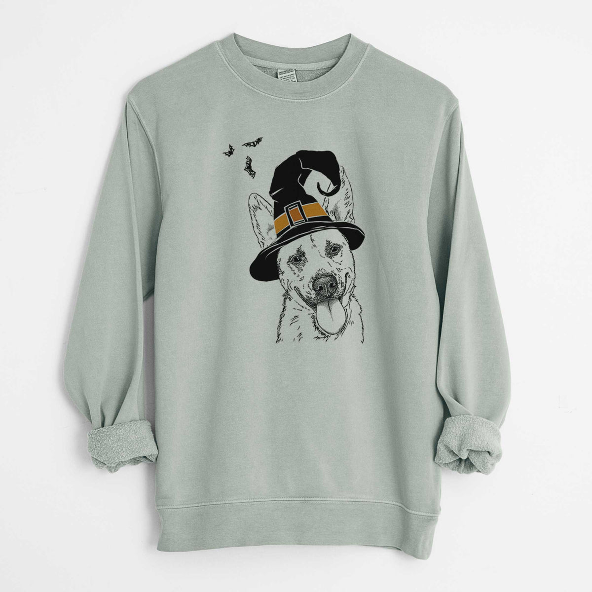 Witch Charlie the Mixed Breed - Unisex Pigment Dyed Crew Sweatshirt