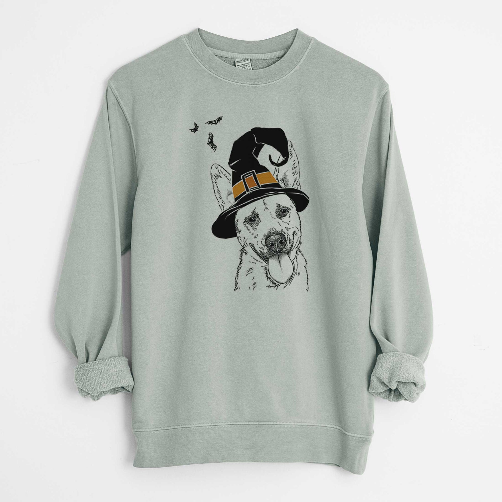 Witch Charlie the Mixed Breed - Unisex Pigment Dyed Crew Sweatshirt