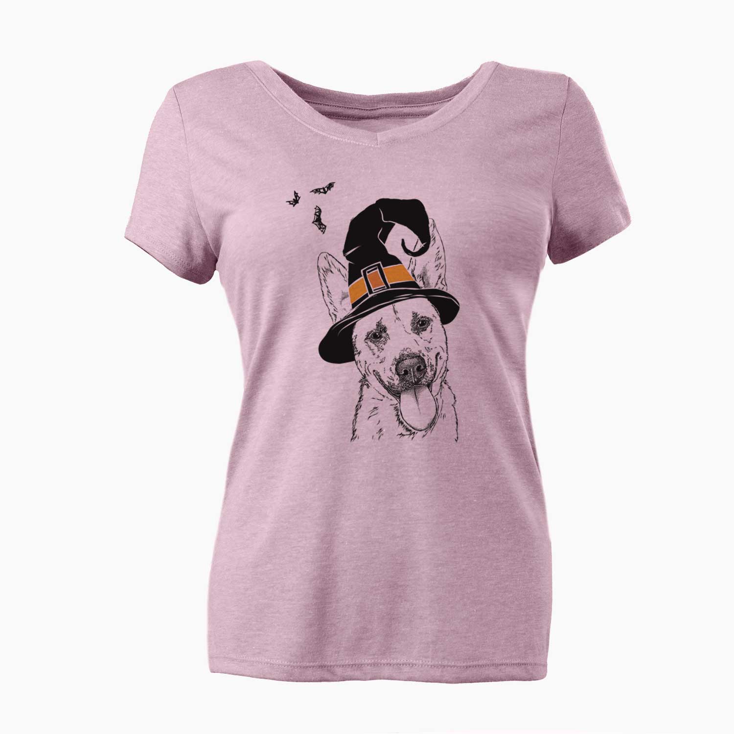 Witch Charlie the Mixed Breed - Women's V-neck Shirt