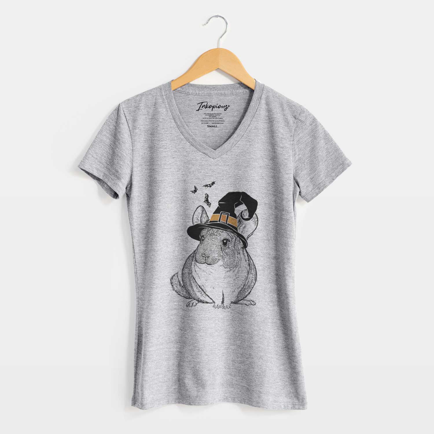 Witch Cheddar the Chinchilla - Women's V-neck Shirt