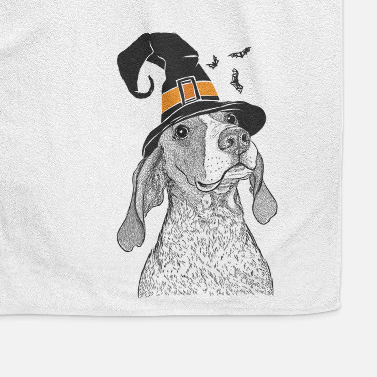 Chester the Red Tick Coonhound Decorative Hand Towel