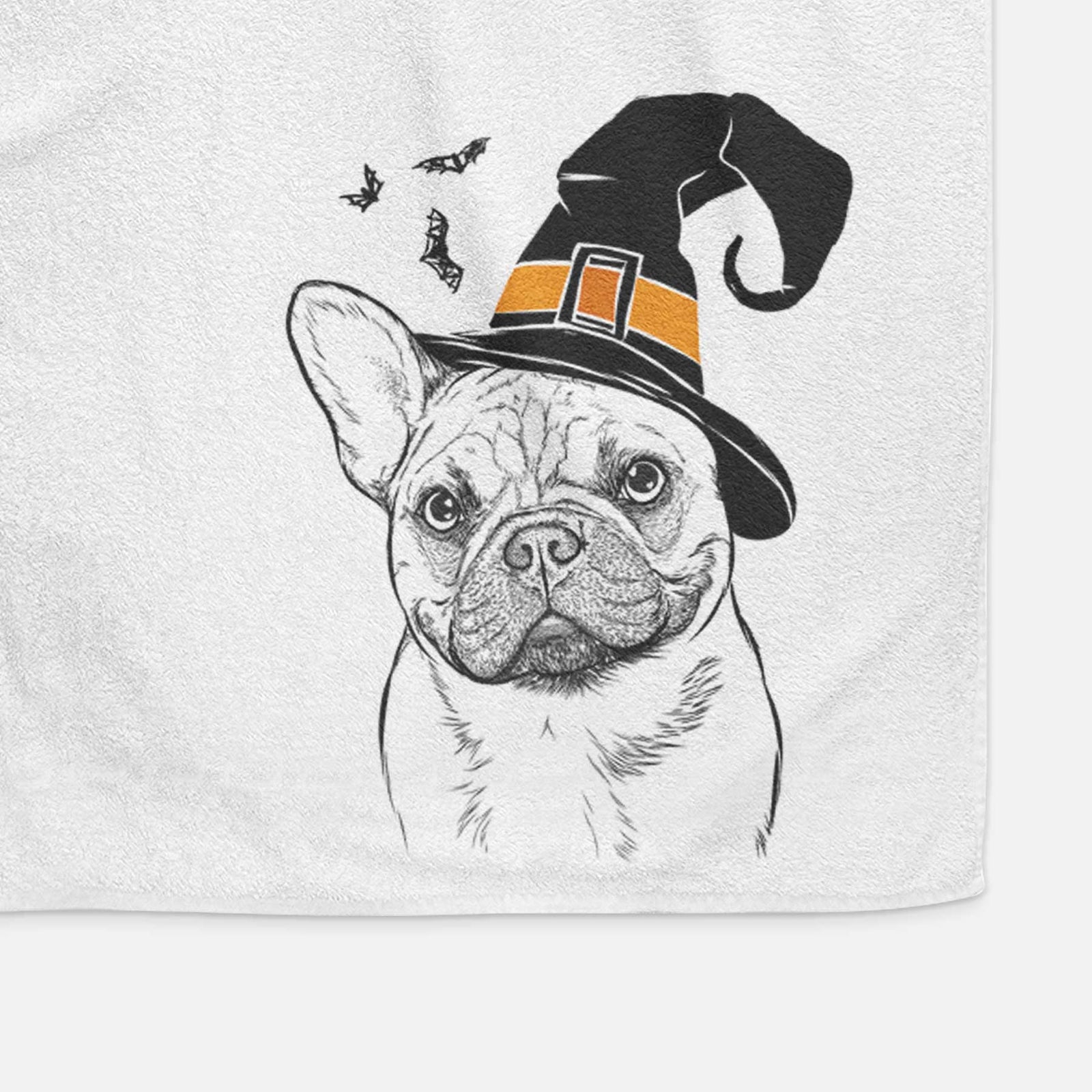 Chew Chew the French Bulldog Decorative Hand Towel