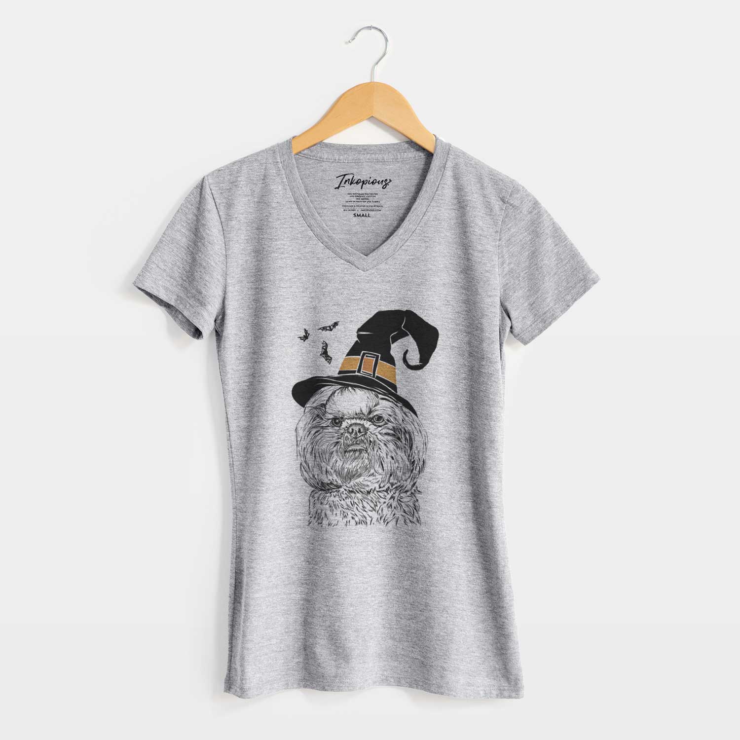 Witch Chewie the Shih Tzu - Women's V-neck Shirt