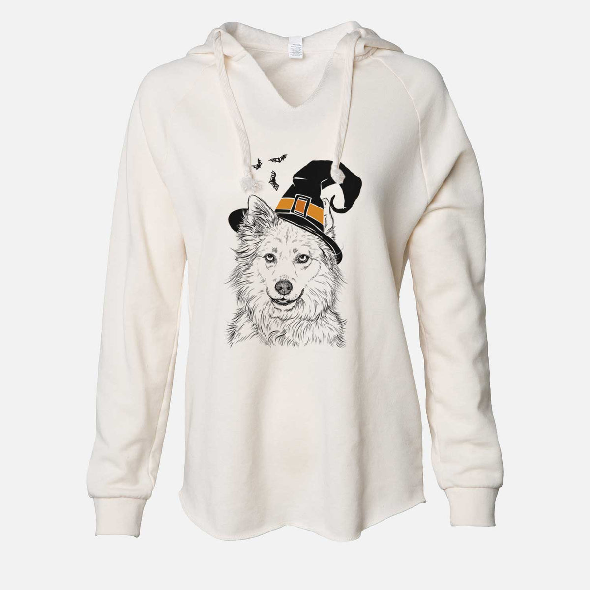 Witch Chia the Samoyed Husky Mix - Cali Wave Hooded Sweatshirt