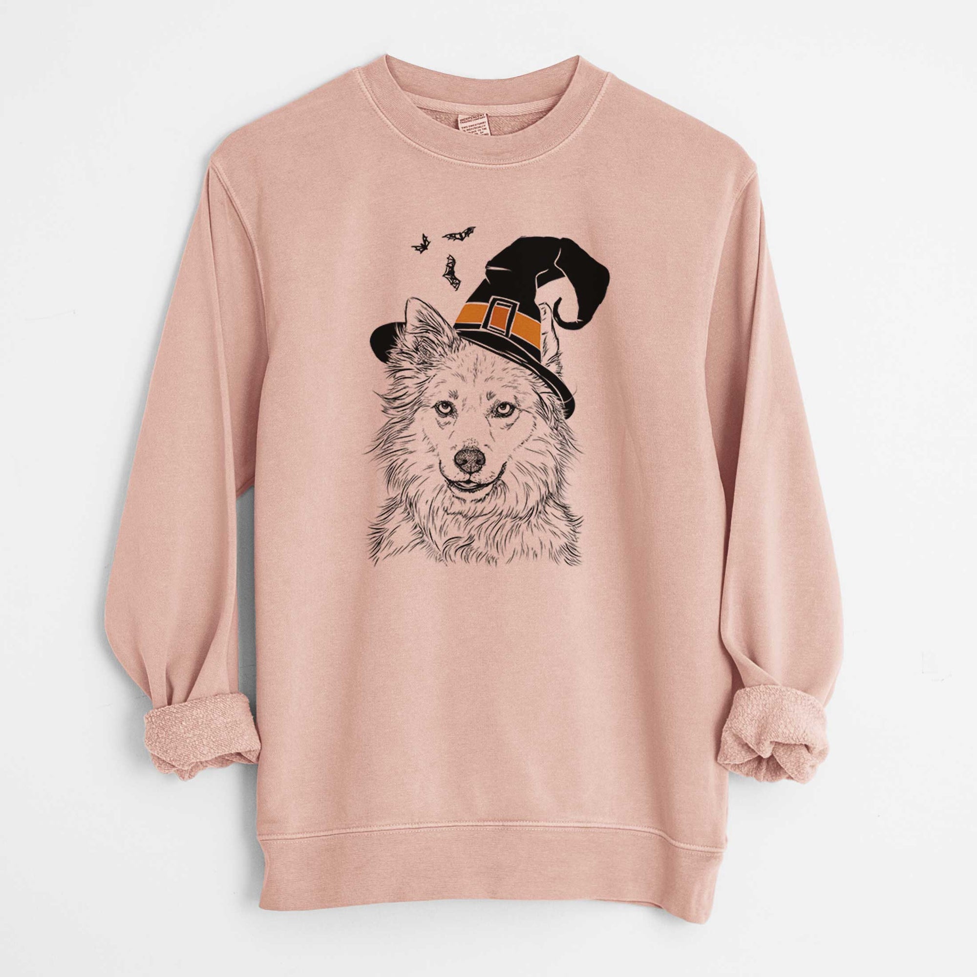 Witch Chia the Samoyed Husky Mix - Unisex Pigment Dyed Crew Sweatshirt