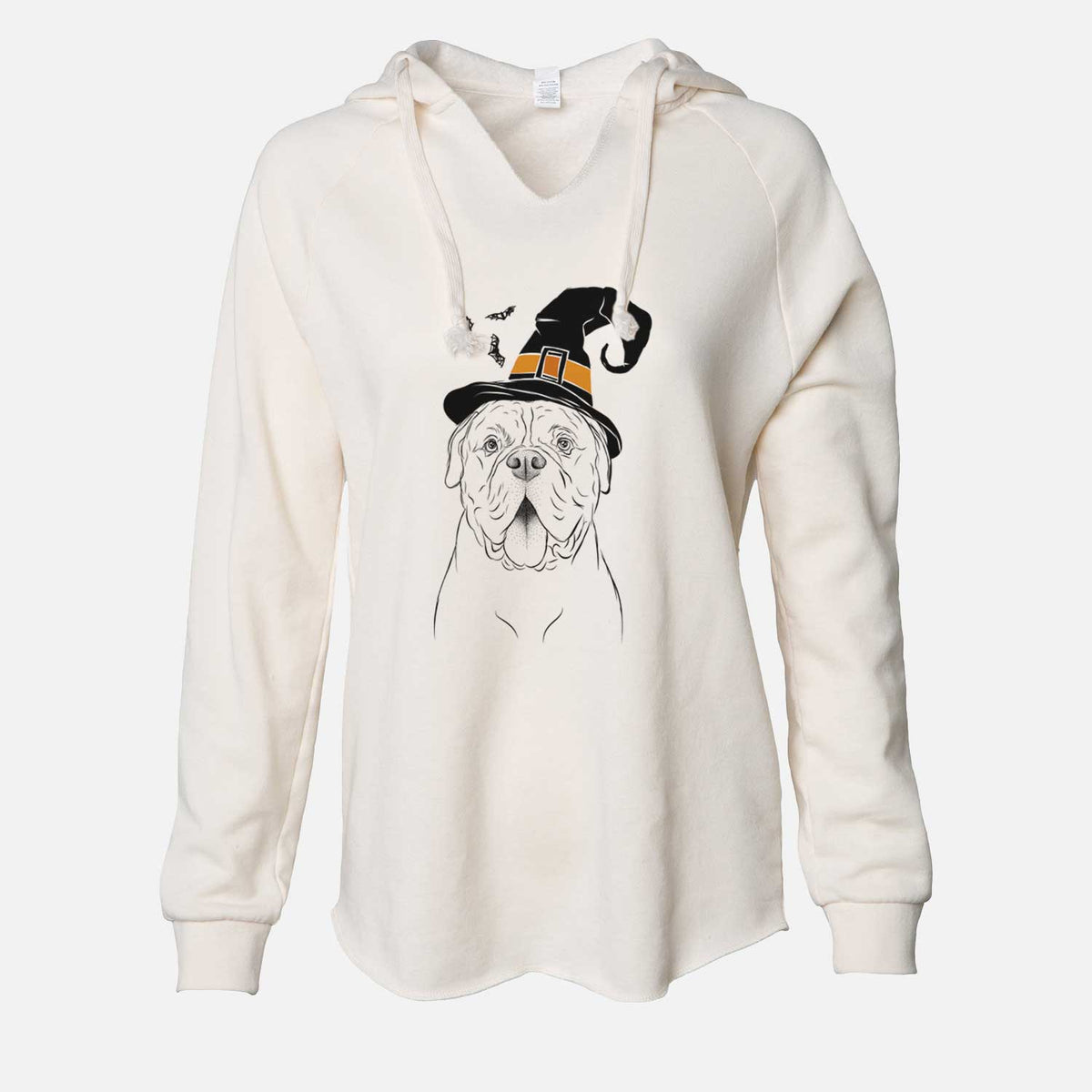 Witch Chief the Boxer Bulldog Mix - Cali Wave Hooded Sweatshirt