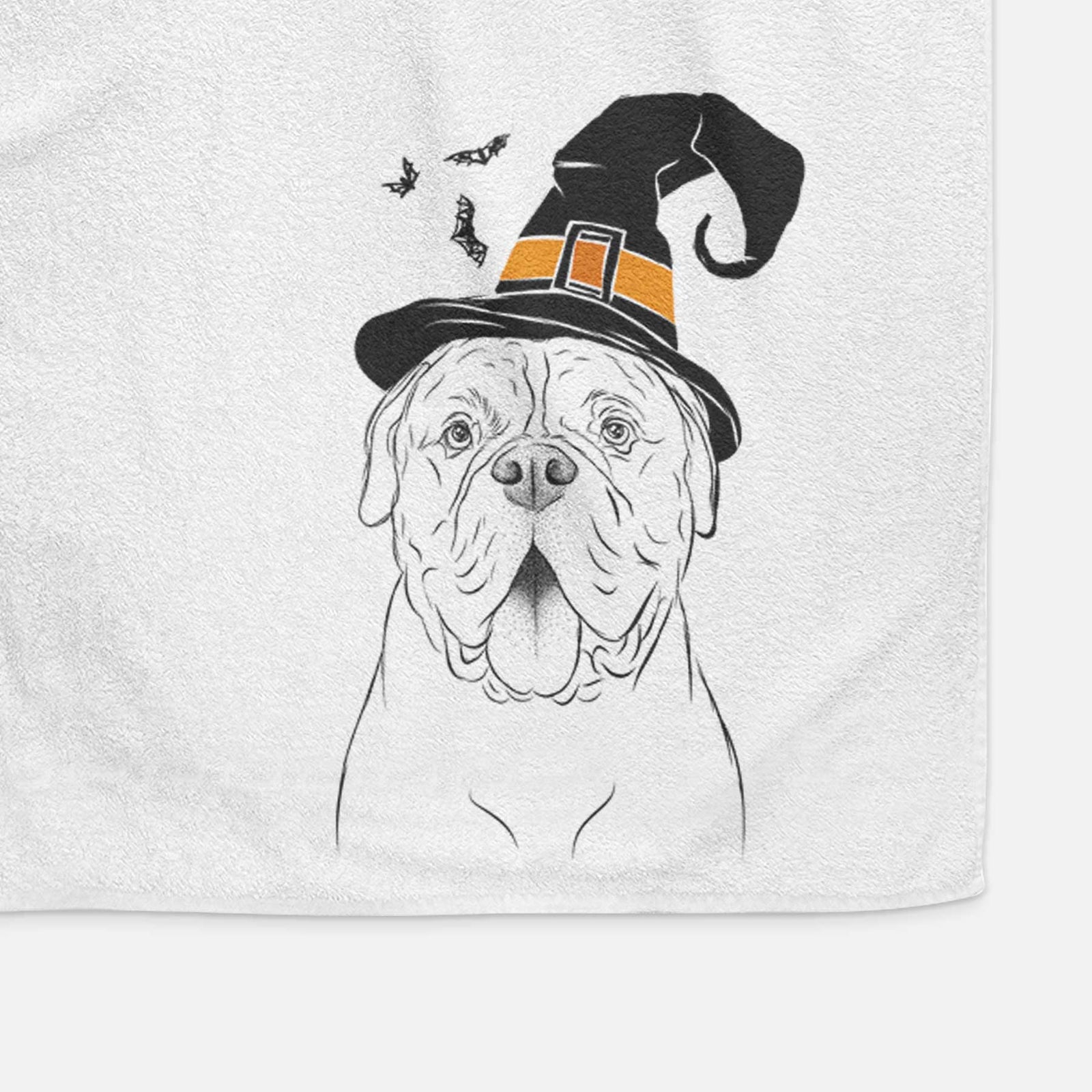 Chief the Boxer Bulldog Mix Decorative Hand Towel