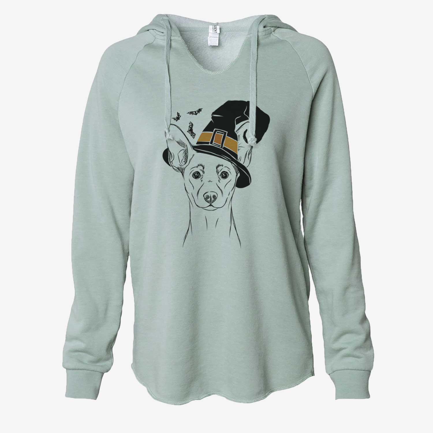 Witch Chillie the Mini Pinscher - Cali Wave Hooded Sweatshirt