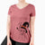 Witch Chillie the Mini Pinscher - Women's V-neck Shirt