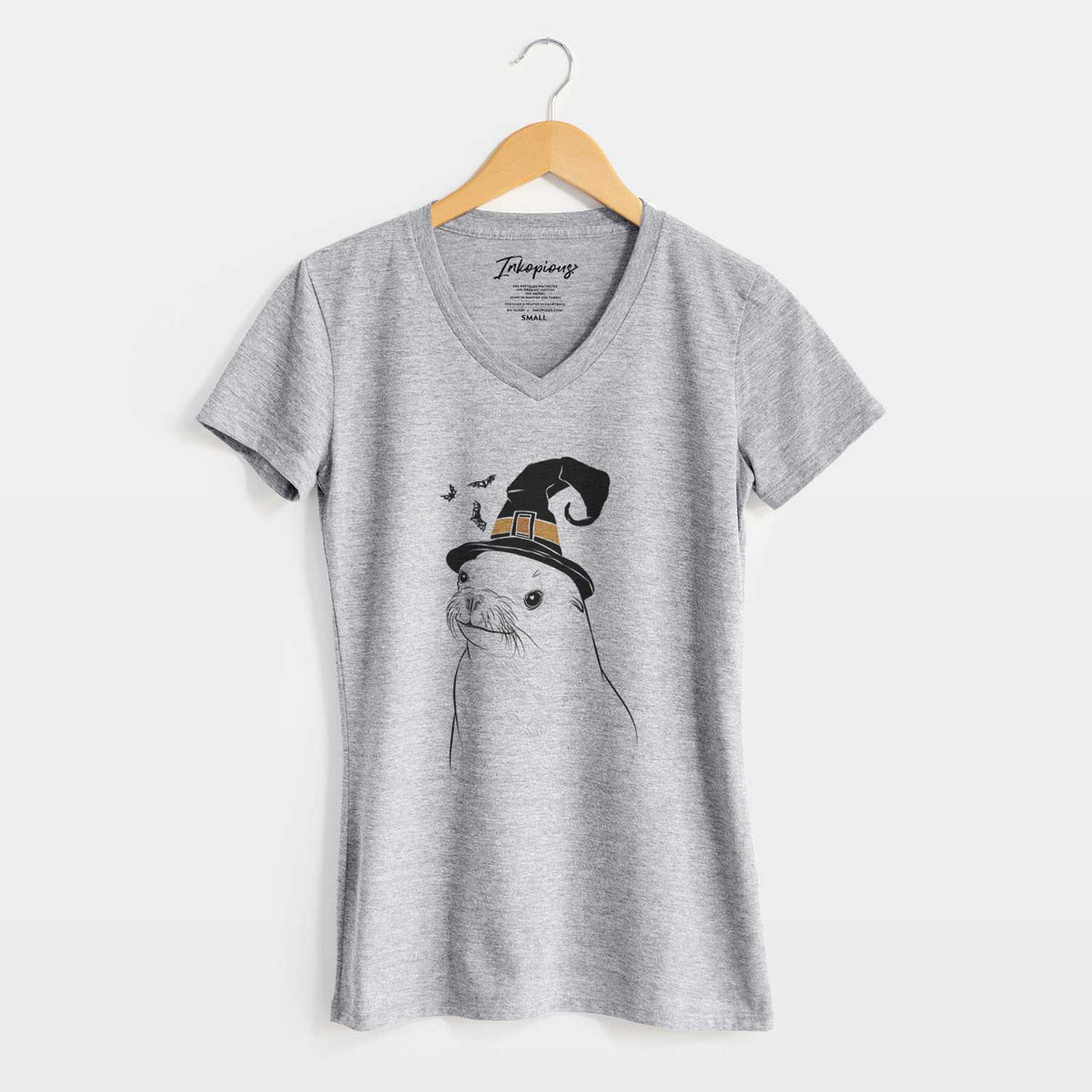 Witch Chip the California Sea Lion - Women's V-neck Shirt