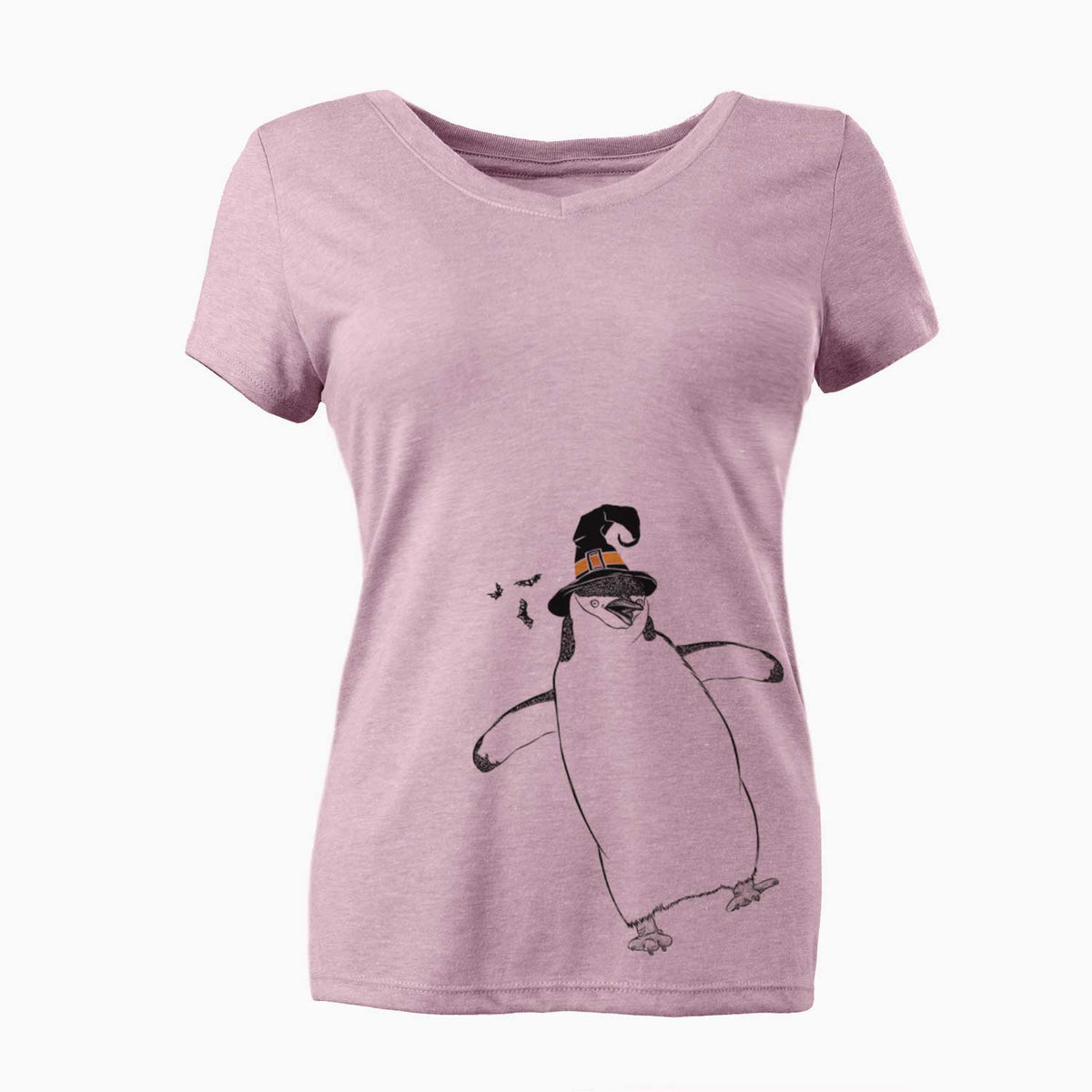 Witch Chive the Chinstrap Penguin - Women's V-neck Shirt
