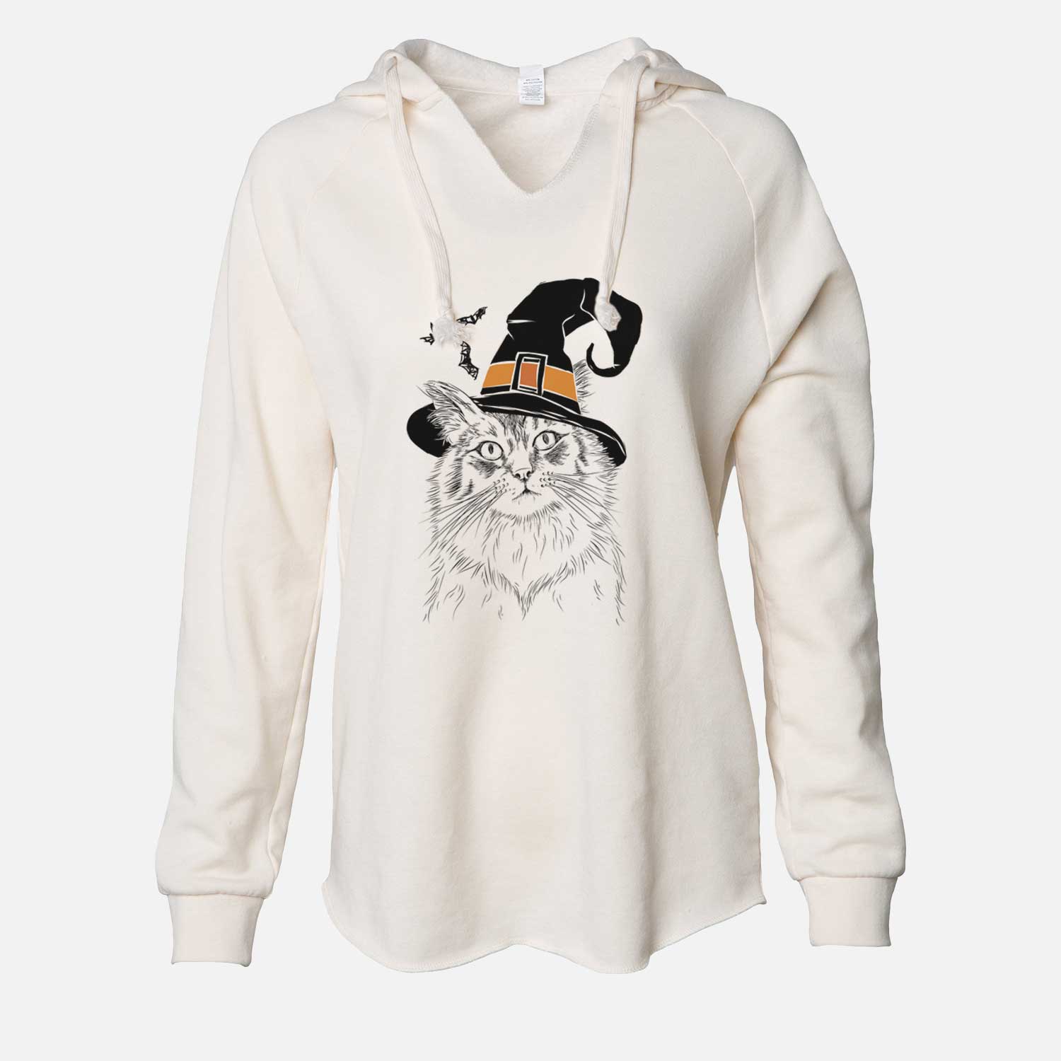 Witch Chloe the Tabby Cat - Cali Wave Hooded Sweatshirt