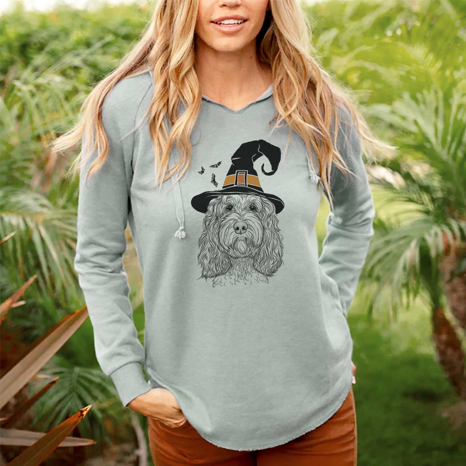 Witch Chloe the Cockapoo - Cali Wave Hooded Sweatshirt