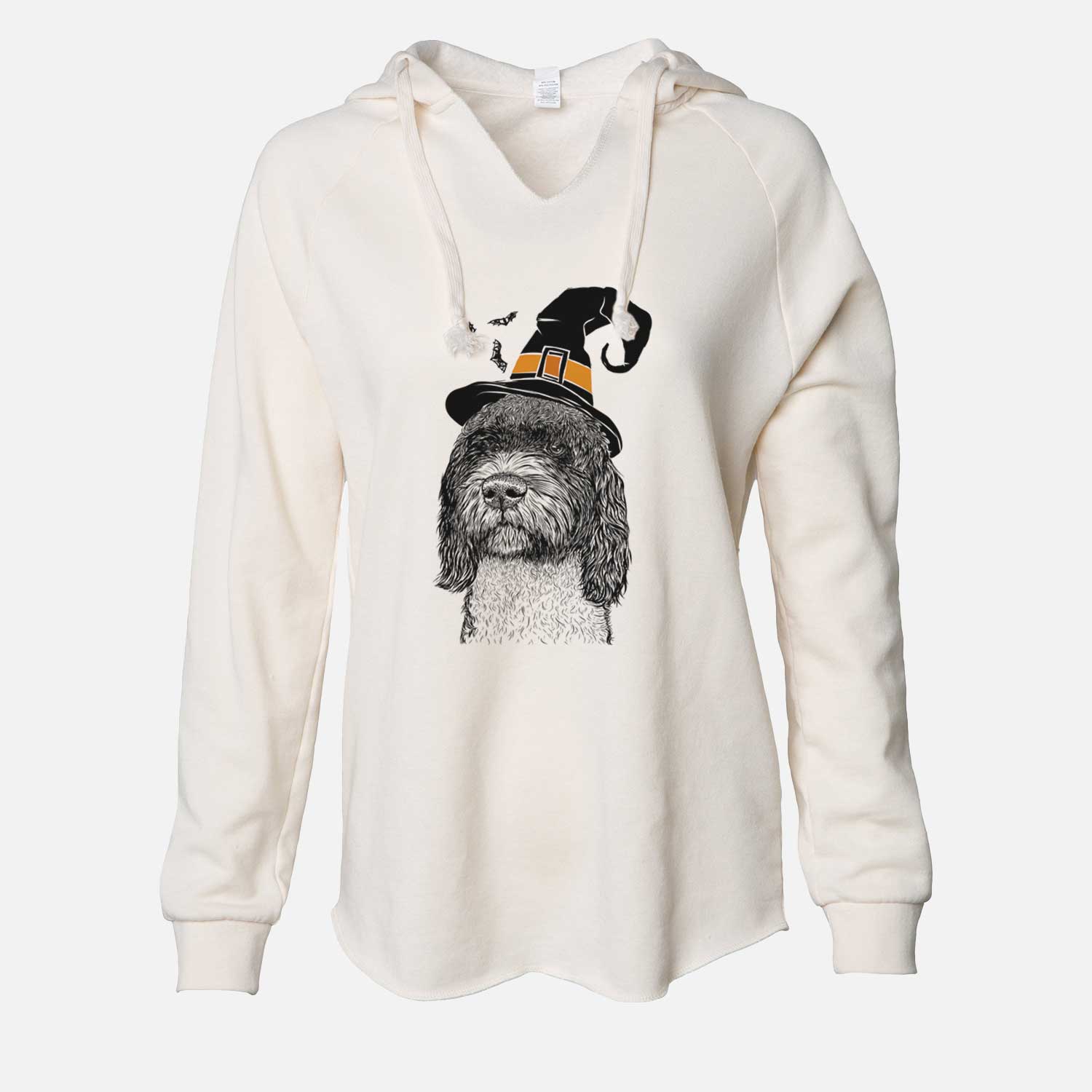 Witch Chris the Portuguese Water Dog - Cali Wave Hooded Sweatshirt