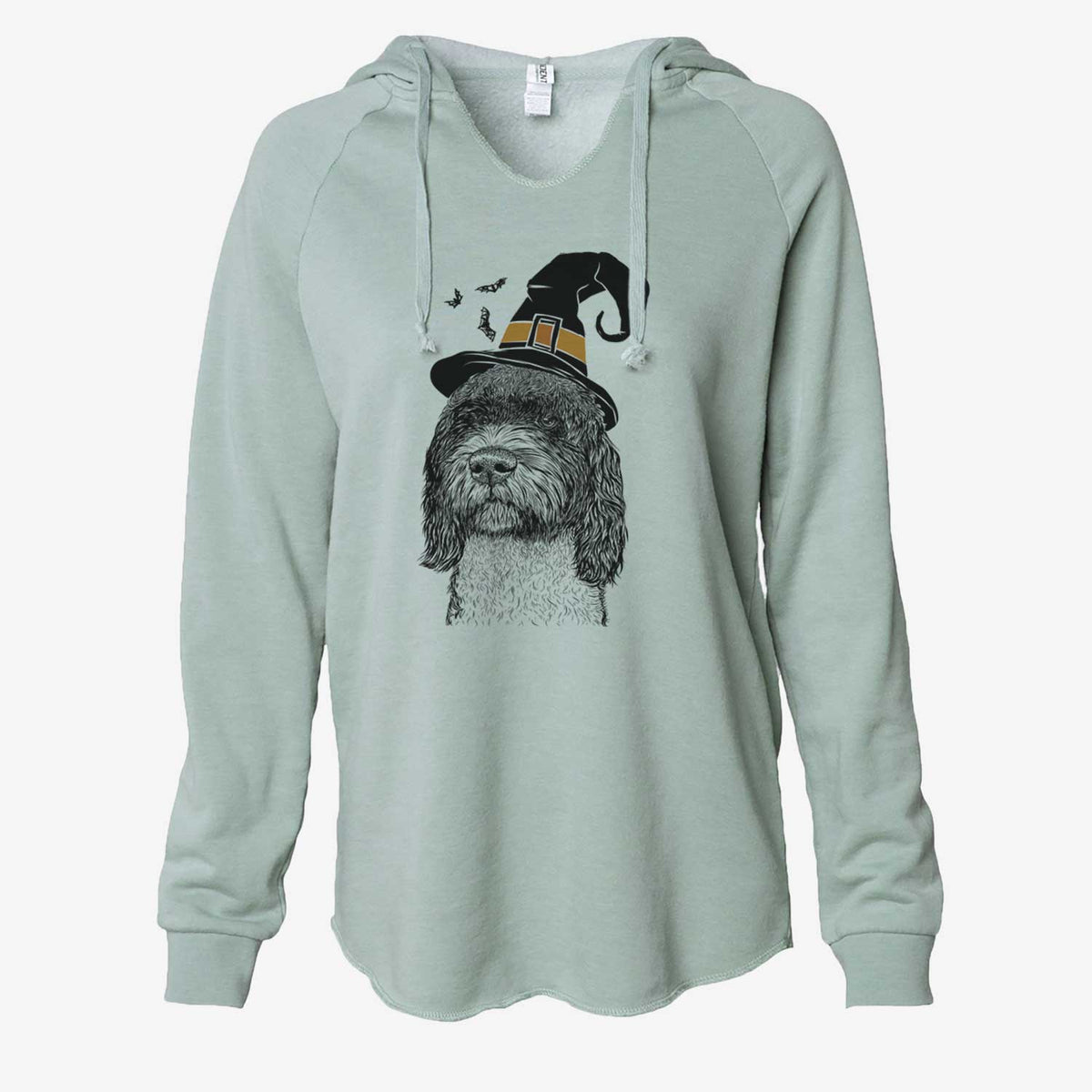 Witch Chris the Portuguese Water Dog - Cali Wave Hooded Sweatshirt